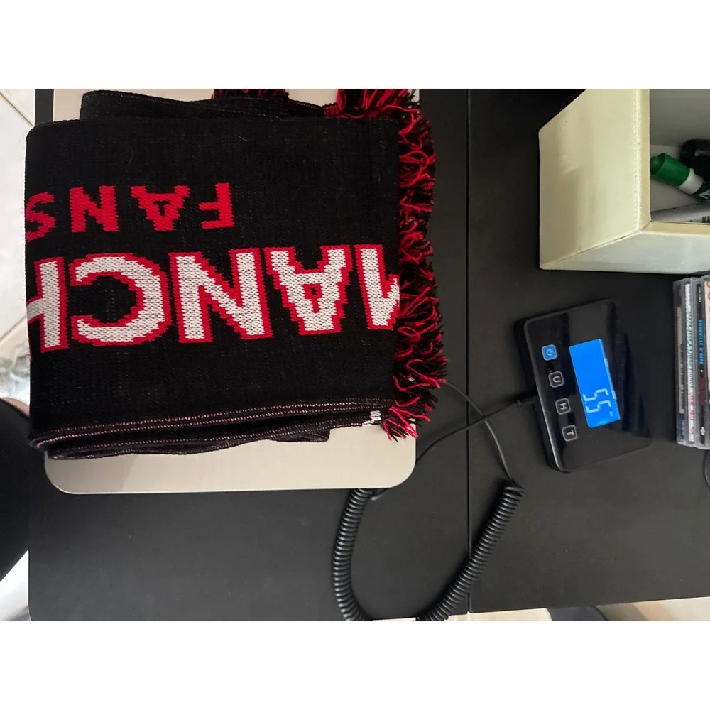 Ruffneck Scarves Manchester United Fans of Los Angeles MULA Knit Scarf Black Red